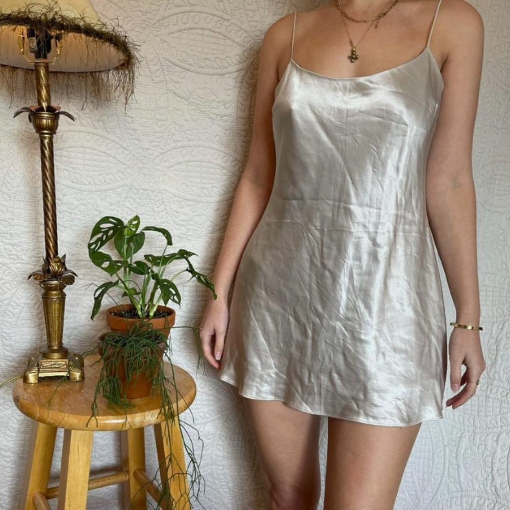 Vintage Silk Slip Dress